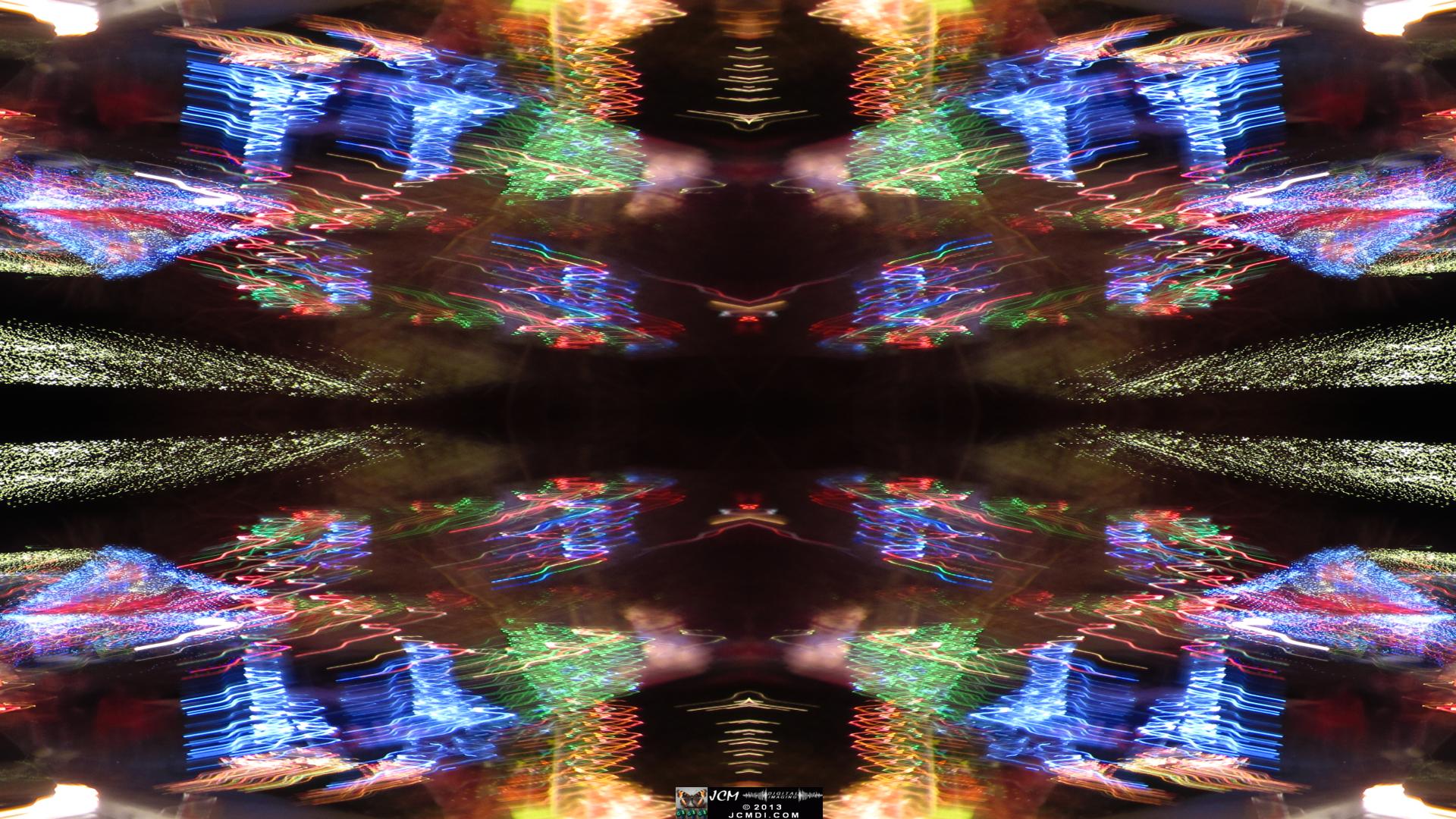 Wakefield Holiday Lightshow 2013 Quadroscopic long exposure artwork